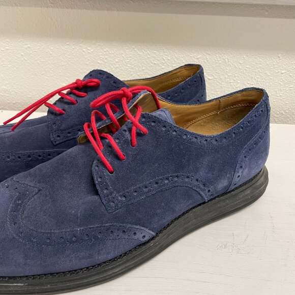 Cole Haan Blue Suede Shoes for Men - Picture 2 of 5